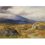 WALTER STUART LLOYD (1845 - 1929) - 'Moorland and Mountain, Capel Curig', watercolour,