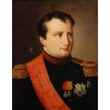 AFTER ROBERT LEFEVRE - Portrait of Napoleon Bonaparte, oil on canvas, late 19th century copy,