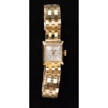 A 1980s 9ct ladies Accurist quartz movement wrist watch,