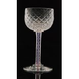 A 19th Century French drinking glass circa 1860,