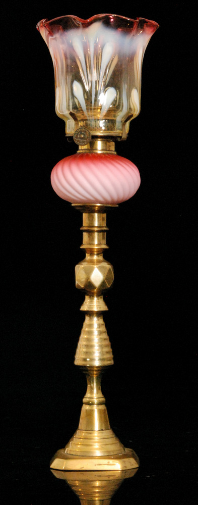 A late 19th Century peg lamp,