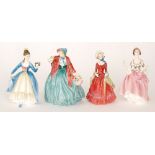 Four Royal Doulton ladies comprising Sabbath Morn, Leading Lady HN2269,