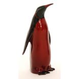 A Royal Doulton Flambe penguin, printed mark, height 15cm.