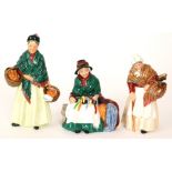 Three Royal Doulton figurines comprising The Orange Lady HN1953,