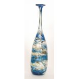 Michael Harris - Isle of Wight - A large later 20th Century Aurene Attenuated Bottle vase of