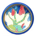 Clarice Cliff - Rudyard - A Hiawatha shape fruit bowl circa 1933 hand painted to the central well