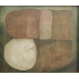 Dirk Smet (20th Century) - 'Abstract forms', oil on canvas, signed, framed, 61cm x 71cm.