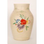 Clarice Cliff - Summer Bouquet - An Isis vase circa 1937 hand painted with a stylised floral spray