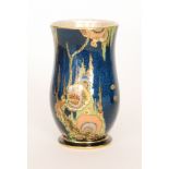 Crown Devon - A 1930s Art Deco vase of waisted,