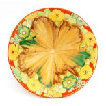 Clarice Cliff - Jonquil - A large Conical shape bowl circa 1933 hand painted with a band of