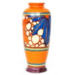 Clarice Cliff - Broth - A shape 186 vase circa 1929/30 hand painted with abstract radial bursts