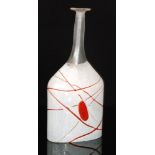 Bertil Vallien - Kosta Boda - A later 20th Century Satellite bottle vase of compressed shouldered