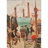 Clifford Hall, RBA, ROI (1904-1973) - 'The Caledonian Market', oil on board, signed,