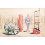 Henry Moore - Sculptural Objects - A lithograph print published by School Prints Ltd.