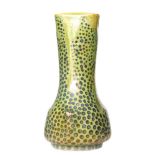 Clement Massier - Golf Juan - An early 20th Century vase of irregular form decorated in a green