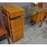 Unknown - A contemporary desk or dressing table in maple veneer,