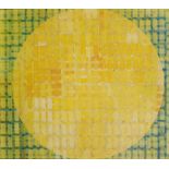 Elizabeth Keys (Contemporary) - Yellow sphere, oil on board, signed verso, framed, 50cm x 45cm.