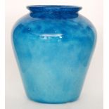 Monart - A 1930s Shape F glass vase of shouldered form with flared neck,