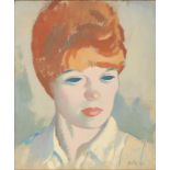 Robert Duckworth Greenham, RBA, ROI (1906-1976) - 'Portrait of Margaret Atkinson,
