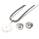 Torun Bulow-Hube for Georg Jensen - A 1990s Danish Sterling silver pendant 'Whirl',