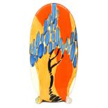 Clarice Cliff - Windbells - A Bon Jour shape sugar sifter circa 1933 hand painted with a stylised
