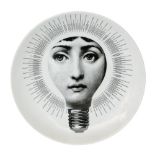 Pierro Fornasetti - A Themes and Variations series circular plate transfer printed with an image of