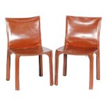 Marco Bellini - Cassina, Italy - A pair of 412 Cab chairs,