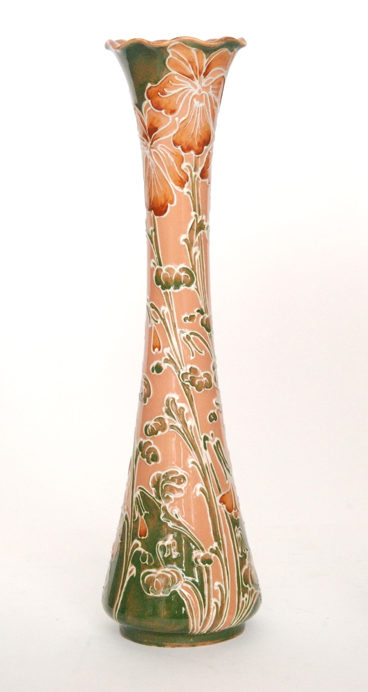 William Moorcroft - James Macintyre & Co - An early 20th Century Florian ware vase of slender