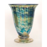 Timothy Harris - Isle of Wight - A later 20th Century British Museum glass vase of footed flared