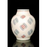 Poole Pottery - A 1950s Freeform shape 722 vase decorated in the GGP 'Ravioli' pattern,