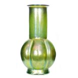 Loetz - A large early 20th Century Goldiris glass vase,