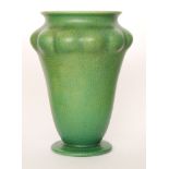Pilkingtons Royal Lancastrian - A shape 2822 vase of footed shouldered ovoid form with a lobed