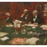 Bernard Dunstan, RA (1920-2005) - 'Council Meeting, Royal Academy with Rushbury,