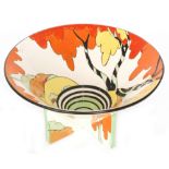 Clarice Cliff - Honolulu - A Conical shaped bowl circa 1933 hand painted with a stylised tree