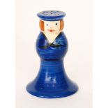 Clarice Cliff - United Services - A pepper pot in the form of a sailor with dark blue sailor suit,