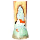 Clarice Cliff - Forest Glen - A shape 703 vase circa 1936 hand painted with a stylised tree and