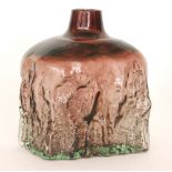 Michael Harris - Mdina - A later 20th Century Textured Bottle glass vase,
