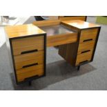 John and Sylvia Reid - Stag Furniture - A 'C' Range desk or dressing table of well top design,