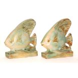 Attributed to Donald Gilbert - Bourne Denby - A pair of 1930s/1940s Art Deco bookends formed as