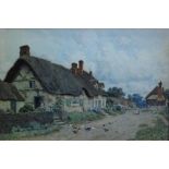JOHN MCDOUGAL (1851-1945) - A Worcestershire Cottage, watercolour, signed and dated 1908,