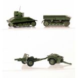 A Dinky No 152 pre war light tank, a light dragon tank,