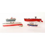 A Hornby speedboat Swift cream and red hull, length 35cm,