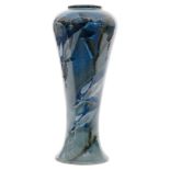 A large Cobridge Pottery Stoneware vase decorated in the Ocean Traveller pattern with dolphins and