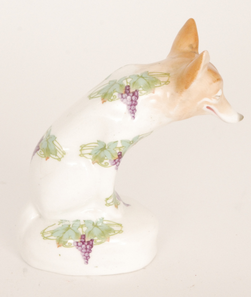 An early 20th Century Royal Doulton model of a seated fox with a wide grinning face, - Image 5 of 8