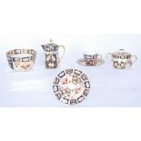 A small collection of assorted Royal Crown Derby Imari pattern teawares comprising a large slop