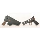 A Webley & Scott air pistol 5784 and a Webley Junior air pistol in black holster (3)