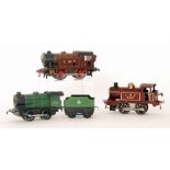 A Hornby 0 gauge 0-4-0 LMS tank locomotive 623 in maroon livery,