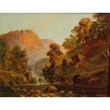 DAVID WATTS, SSA (EARLY 20TH CENTURY) - Glen Falloch, Loch Lomond, oil on board, signed,