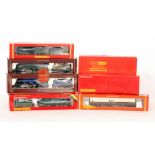 A Hornby 00 gauge 2-10-0 Evening Star locomotive and tender 92220, a GWR 2-8-0 loco 2800 class,