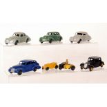 Various Dinky saloon cars to include Oldsmobile, a Chrysler, a Lincoln Zephyr, a Studebaker,